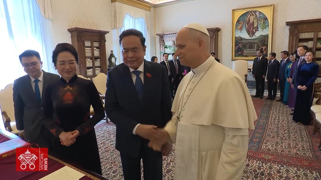 ĐỨC THÁNH CHA LÊ-Ô XIV ĐÃ TIẾP CHỦ TỊCH QUỐC HỘI TRẦN THANH MẪN TẠI VATICAN 11/04/2026