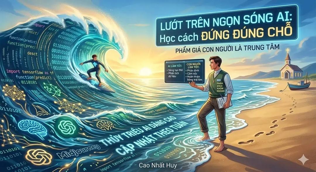 LƯỚT TRÊN NGỌN SÓNG AI - HỌC CÁCH ĐỨNG ĐÚNG CHỖ