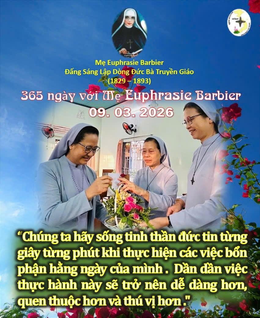 LỜI MẸ LẬP DÒNG ĐỨC BÀ TRUYỀN GIÁO  09-03
