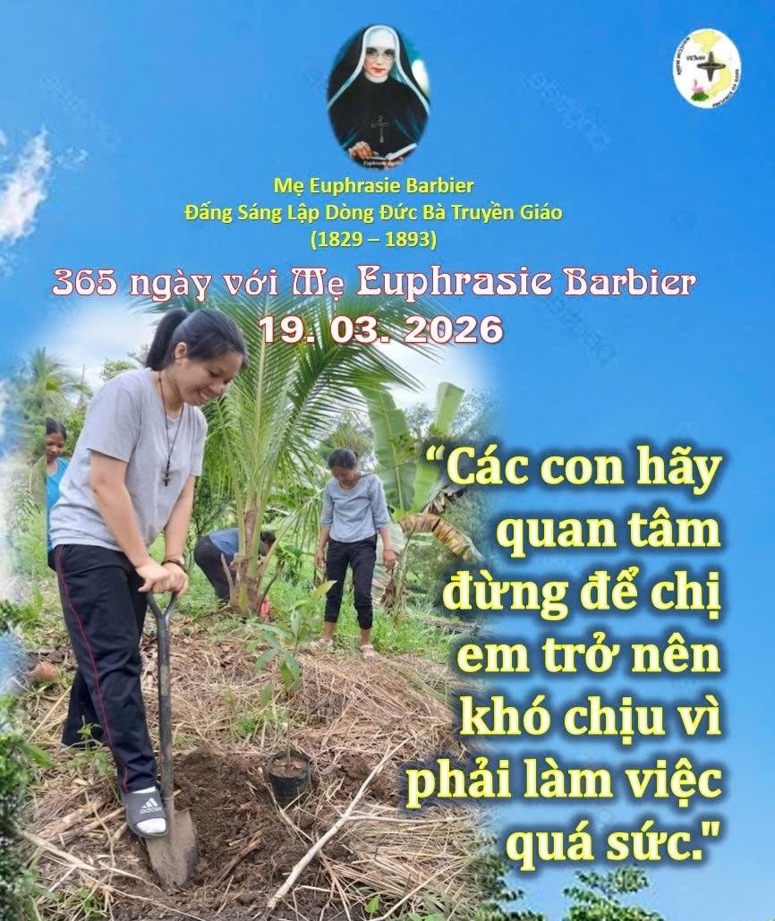 LỜI MẸ LẬP DÒNG ĐỨC BÀ TRUYỀN GIÁO 19-03