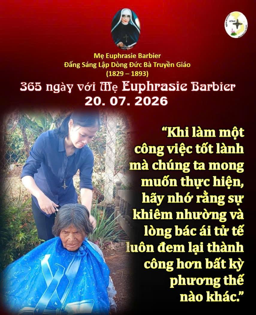LỜI MẸ LẬP DÒNG ĐỨC BÀ TRUYỀN GIÁO 20-7