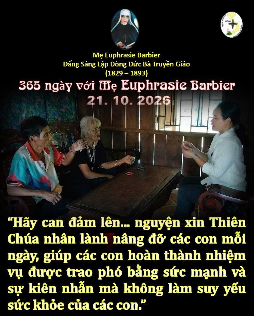 LỜI MẸ LẬP DÒNG ĐỨC BÀ TRUYỀN GIÁO 21-10