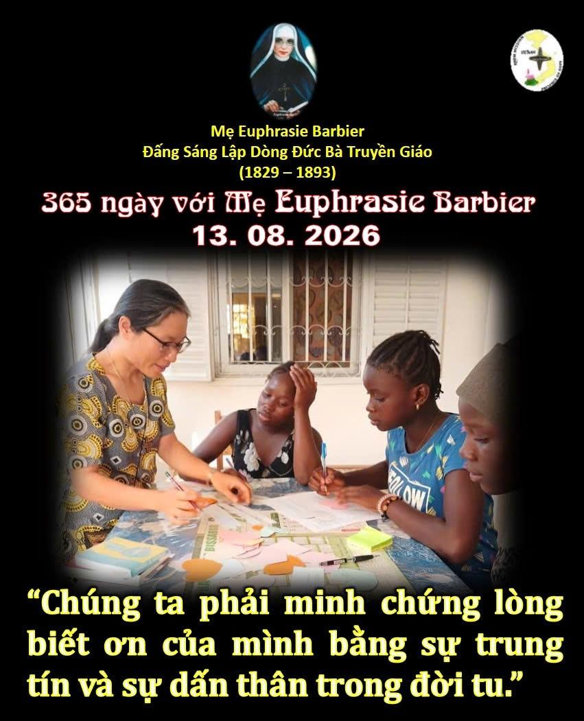 LỜI MẸ LẬP DÒNG ĐỨC BÀ TRUYỀN GIÁO 13-8
