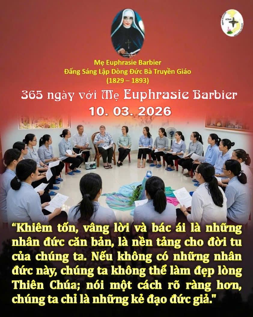 LỜI MẸ LẬP DÒNG ĐỨC BÀ TRUYỀN GIÁO 10-03