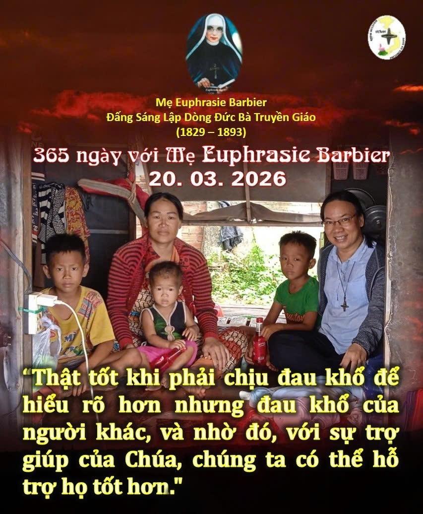 LỜI MẸ LẬP DÒNG ĐỨC BÀ TRUYỀN GIÁO 20-03