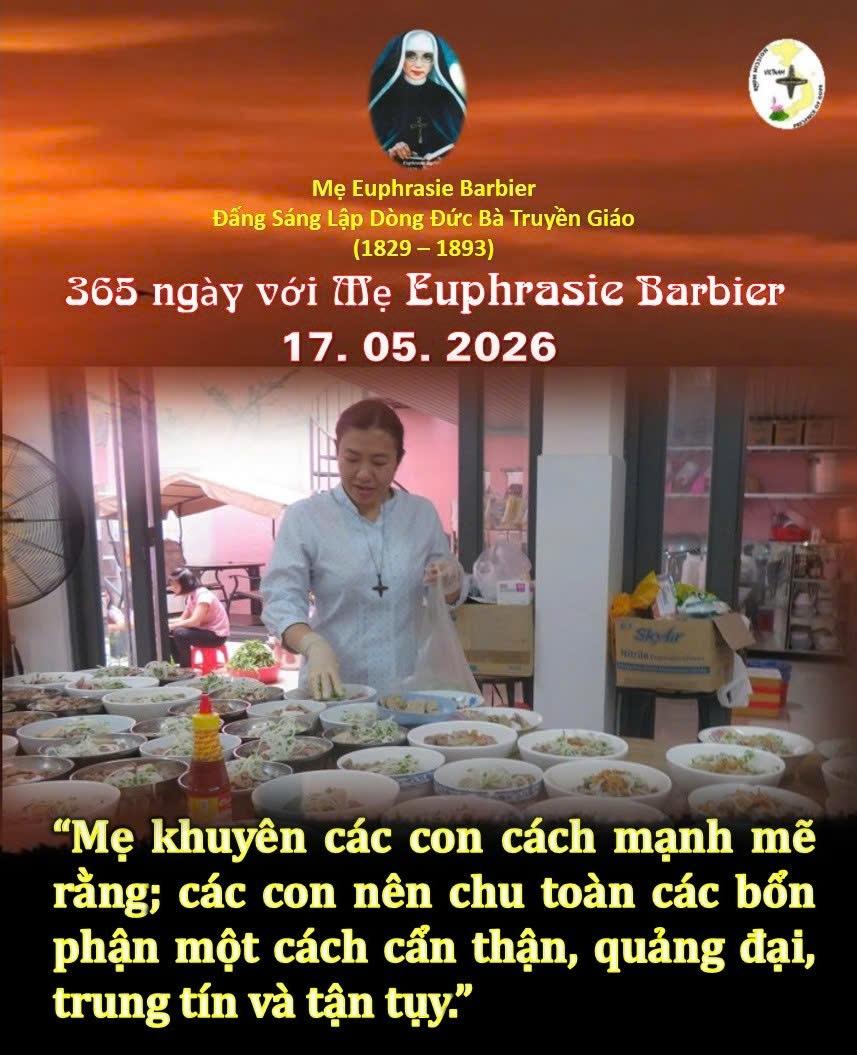 LỜI MẸ LẬP DÒNG ĐỨC BÀ TRUYỀN GIÁO 17-05