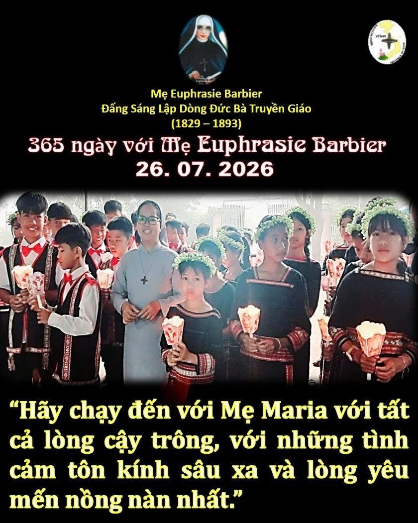 LỜI MẸ LẬP DÒNG ĐỨC BÀ TRUYỀN GIÁO 26-7