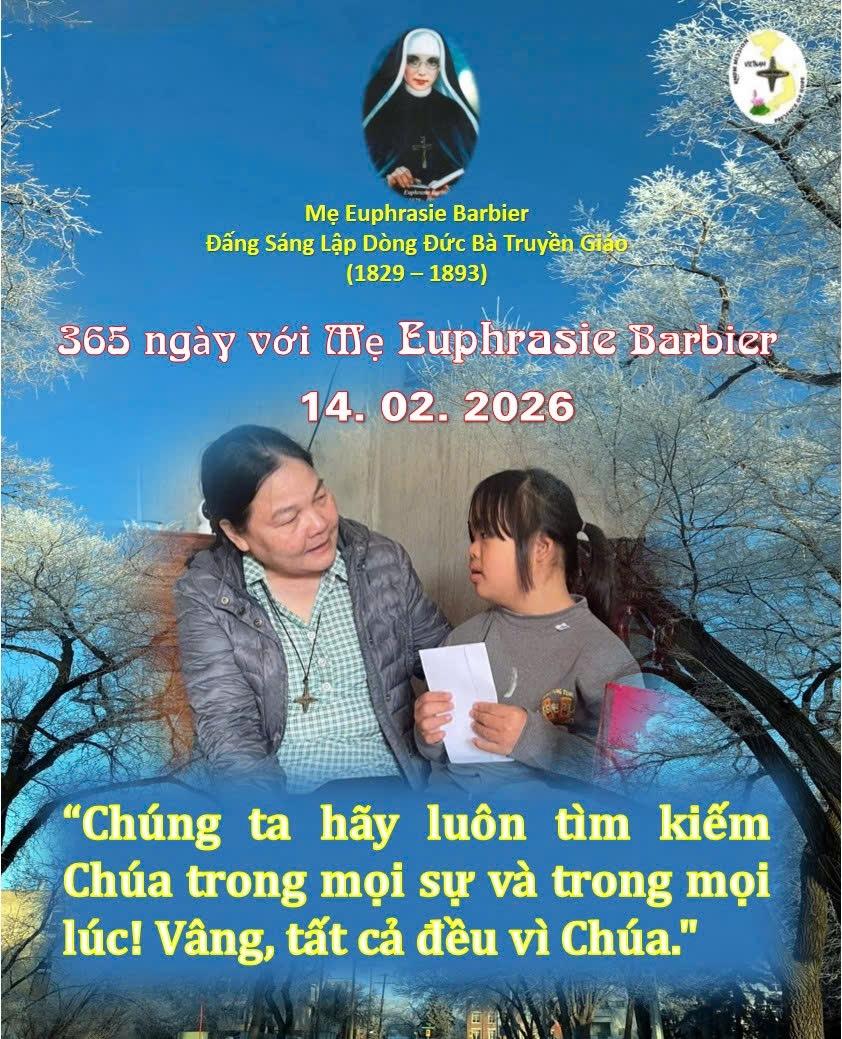 LỜI MẸ LẬP DÒNG ĐỨC BÀ TRUYỀN GIÁO 14 - 02