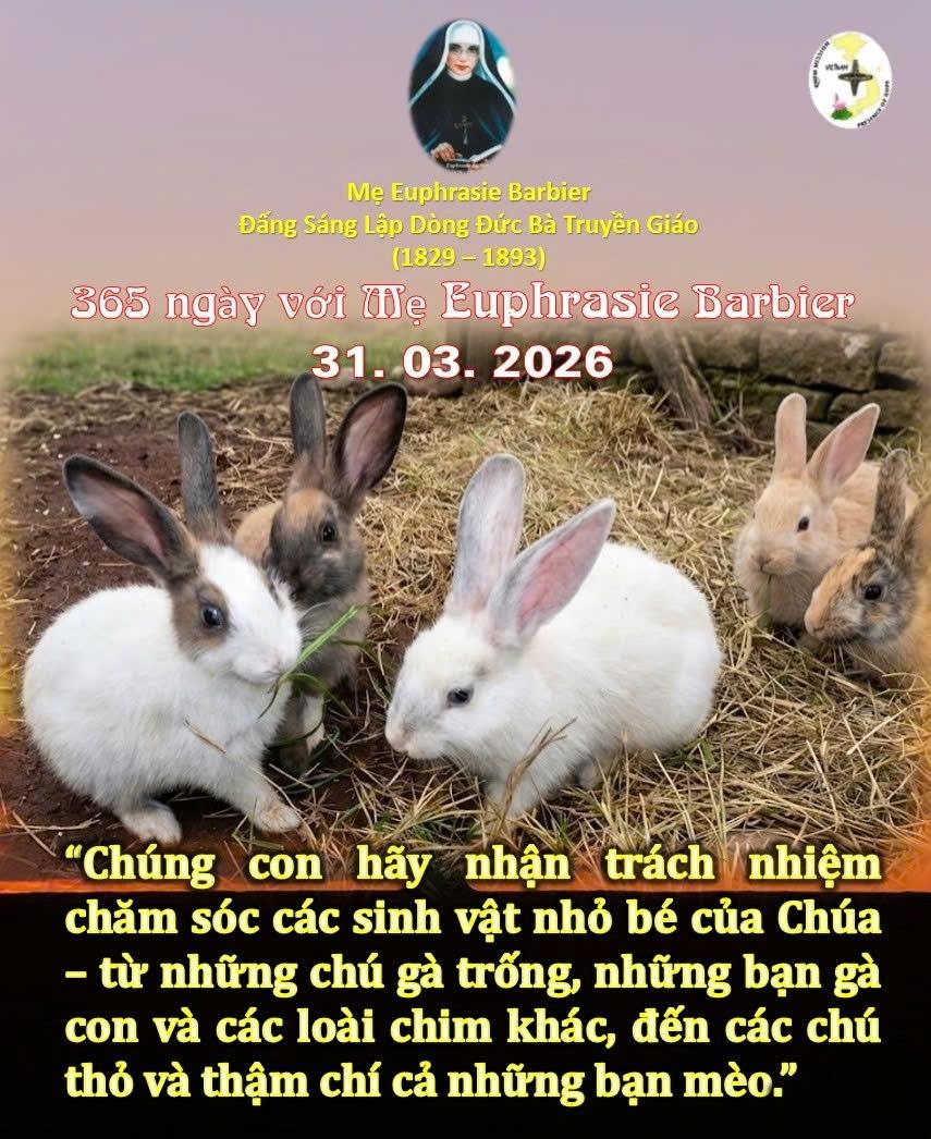 LỜI MẸ LẬP DÒNG ĐỨC BÀ TRUYỀN GIÁO 31-03