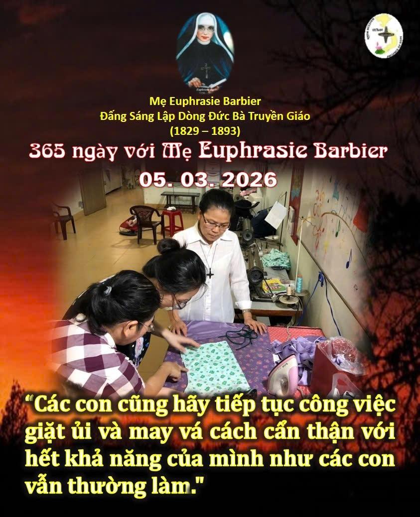 LỜI MẸ LẬP DÒNG ĐỨC BÀ TRUYỀN GIÁO  05-03