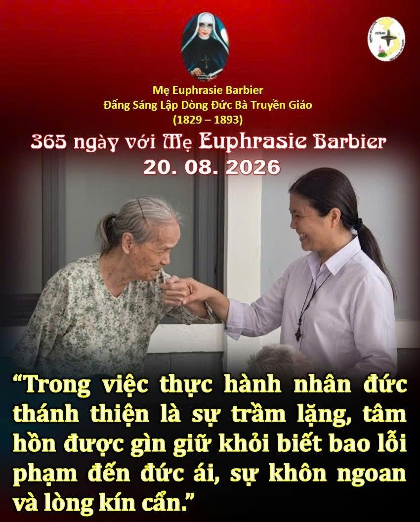 LỜI MẸ LẬP DÒNG ĐỨC BÀ TRUYỀN GIÁO 20-8