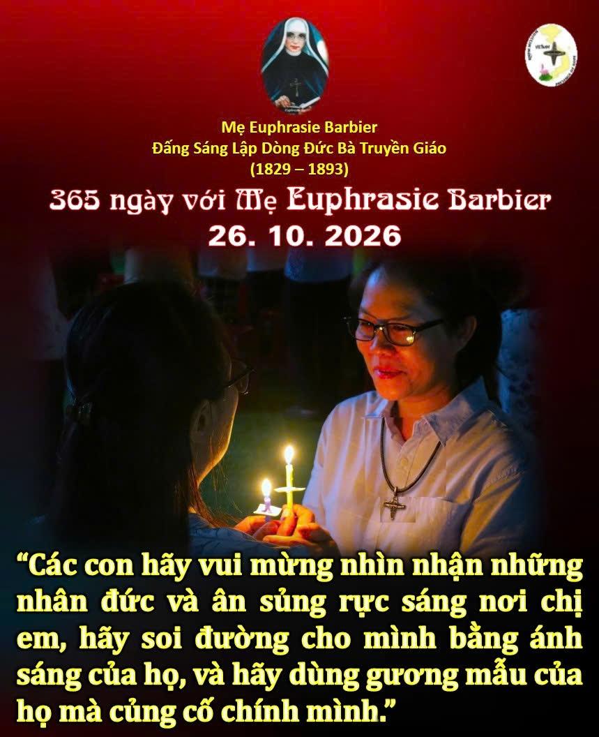 LỜI MẸ LẬP DÒNG ĐỨC BÀ TRUYỀN GIÁO 26-10