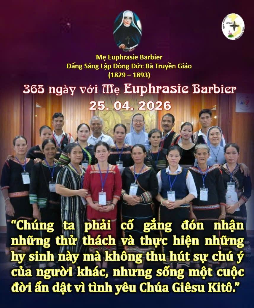 LỜI MẸ LẬP DÒNG ĐỨC BÀ TRUYỀN GIÁO 25-04