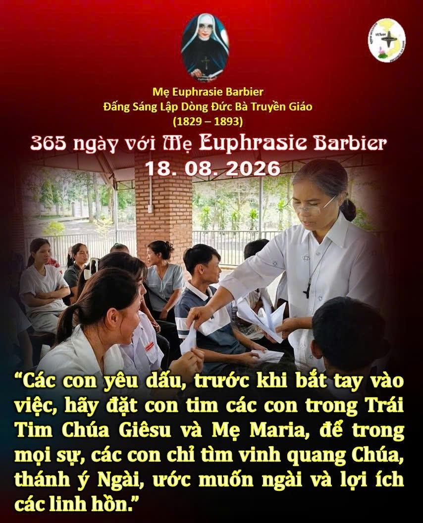 LỜI MẸ LẬP DÒNG ĐỨC BÀ TRUYỀN GIÁO 18-8