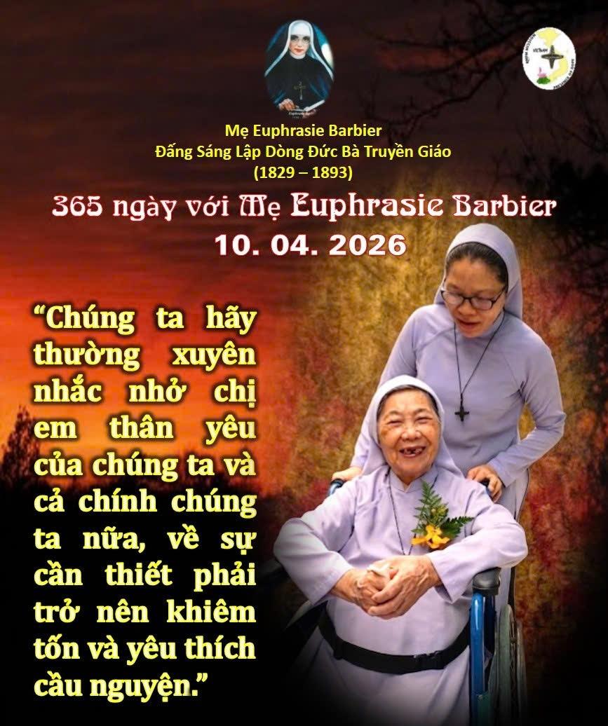 LỜI MẸ LẬP DÒNG ĐỨC BÀ TRUYỀN GIÁO 10-04