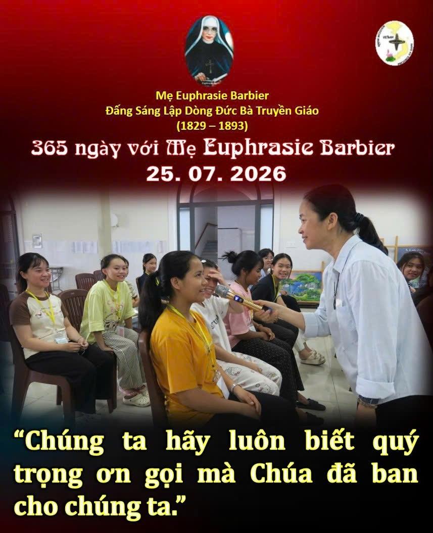 LỜI MẸ LẬP DÒNG ĐỨC BÀ TRUYỀN GIÁO 25-7