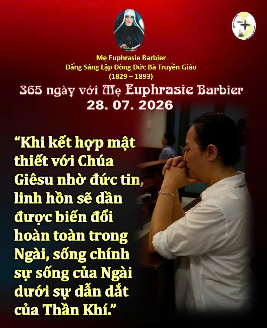 LỜI MẸ LẬP DÒNG ĐỨC BÀ TRUYỀN GIÁO 28-7