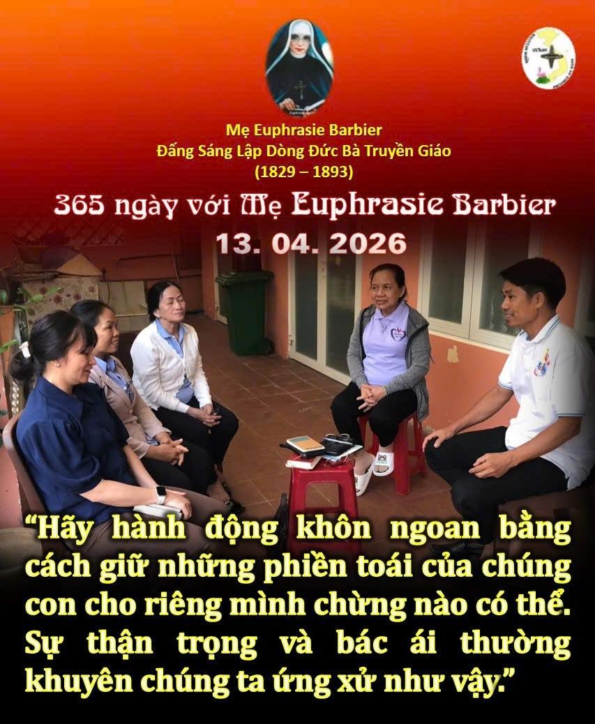 LỜI MẸ LẬP DÒNG ĐỨC BÀ TRUYỀN GIÁO 13-04