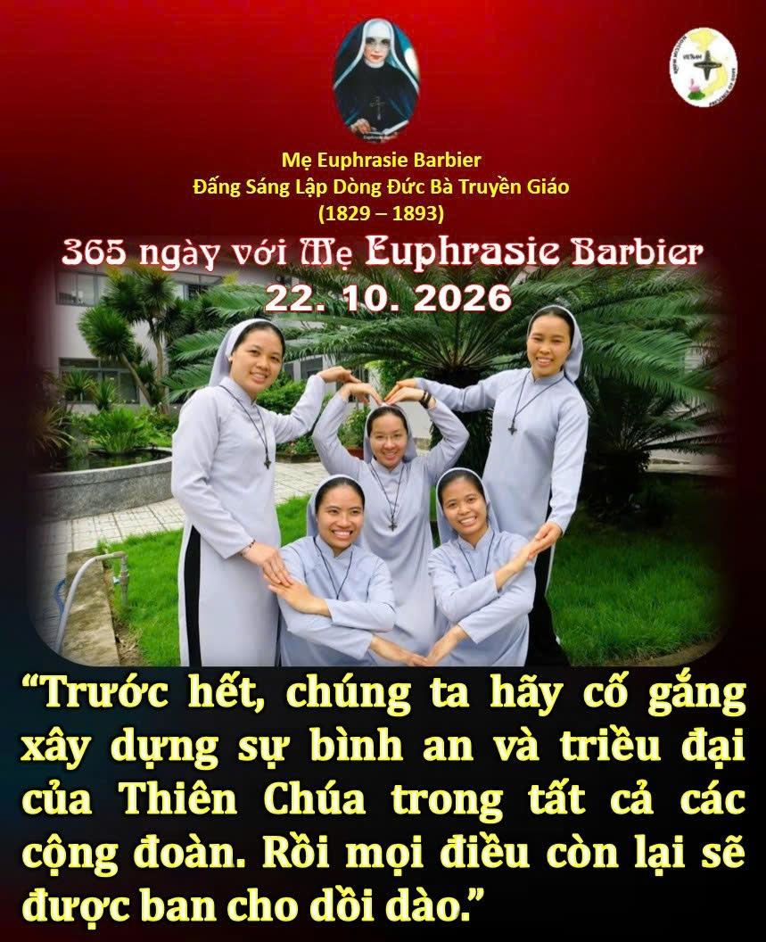 LỜI MẸ LẬP DÒNG ĐỨC BÀ TRUYỀN GIÁO 22-10