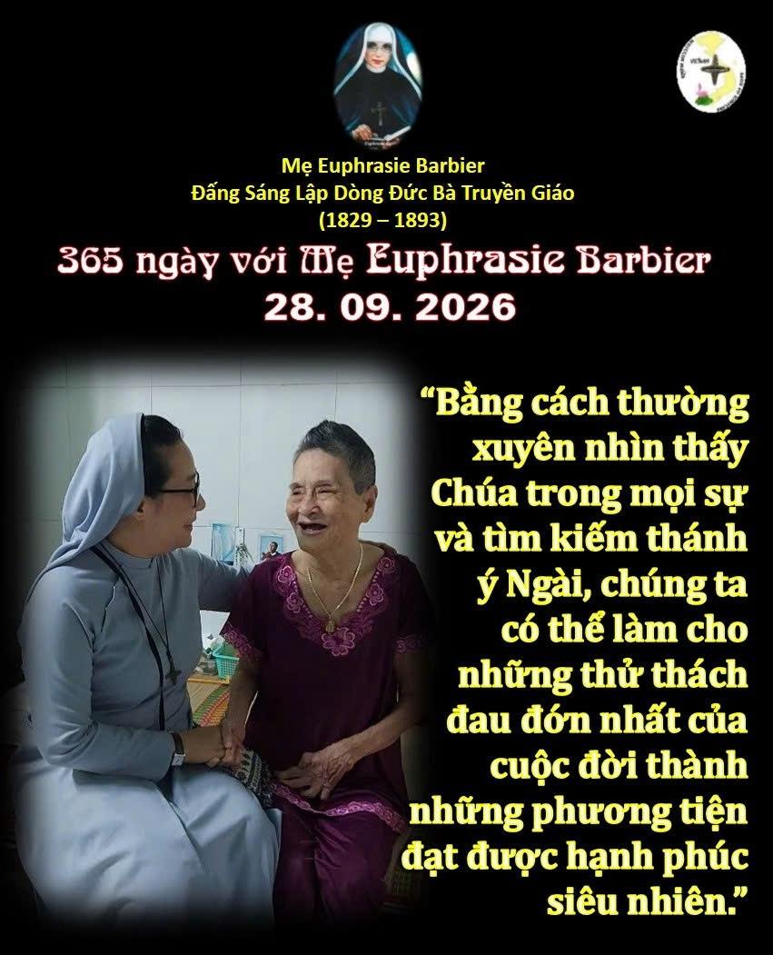 LỜI MẸ LẬP DÒNG ĐỨC BÀ TRUYỀN GIÁO 28-9