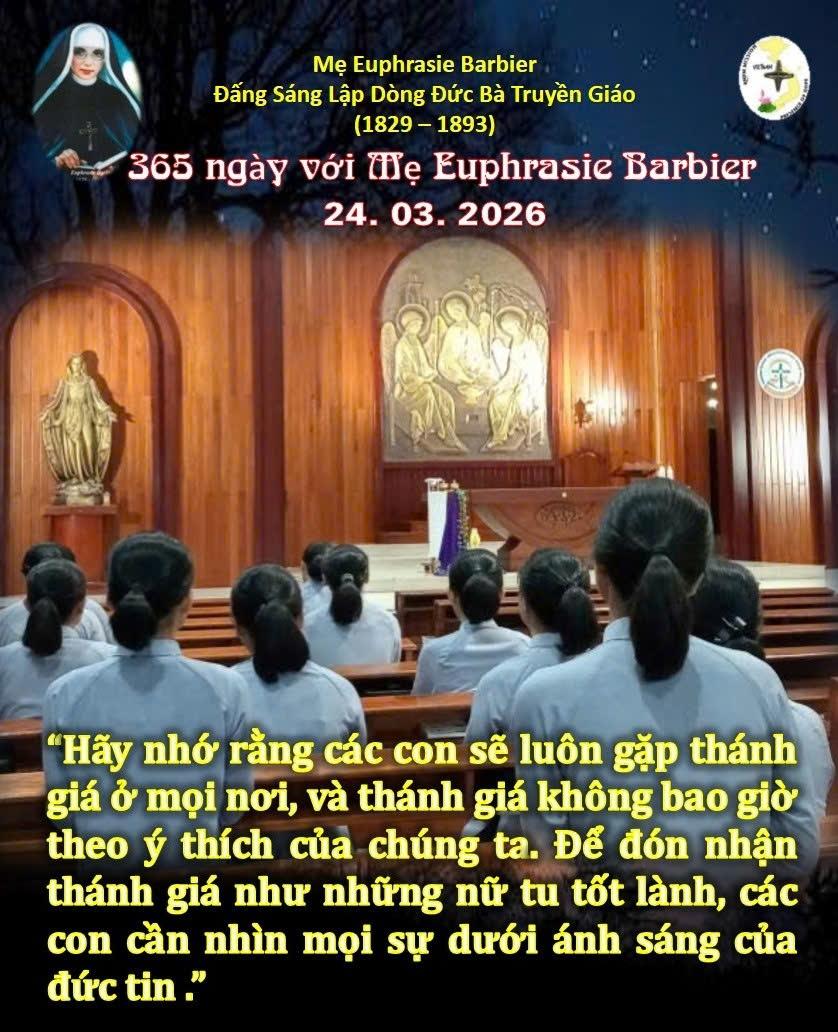 LỜI MẸ LẬP DÒNG ĐỨC BÀ TRUYỀN GIÁO 24-03