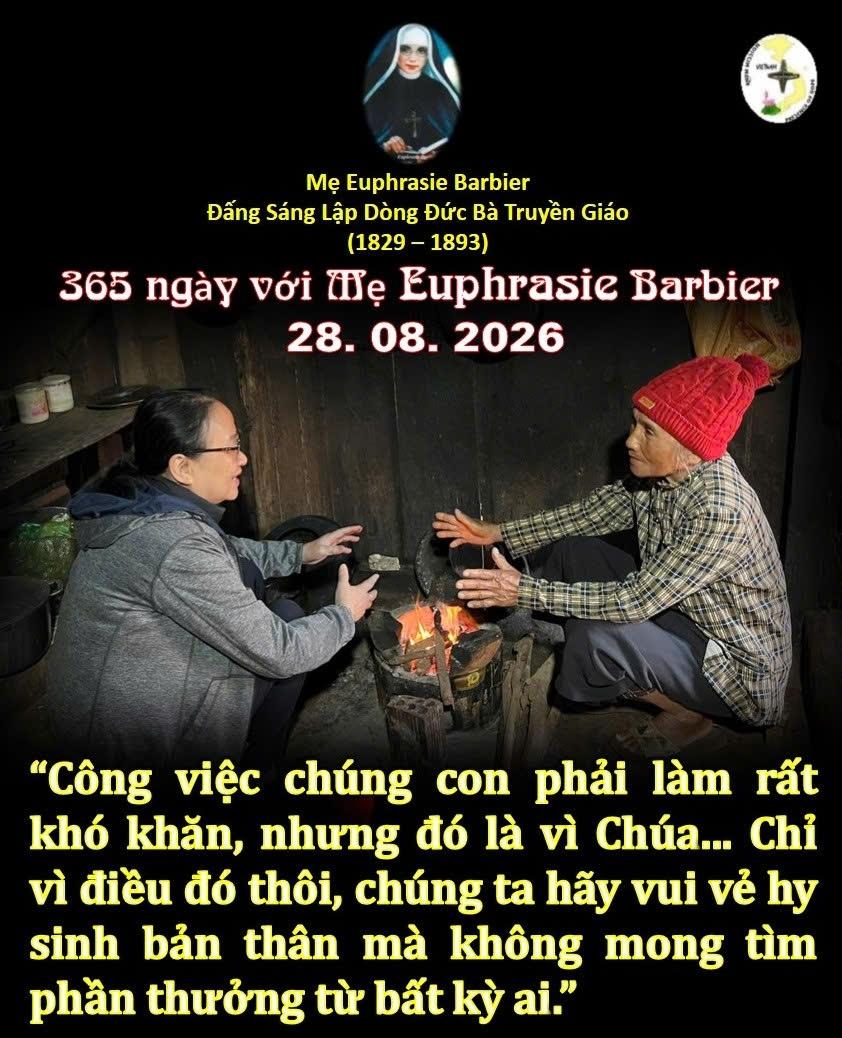 LỜI MẸ LẬP DÒNG ĐỨC BÀ TRUYỀN GIÁO 28-8