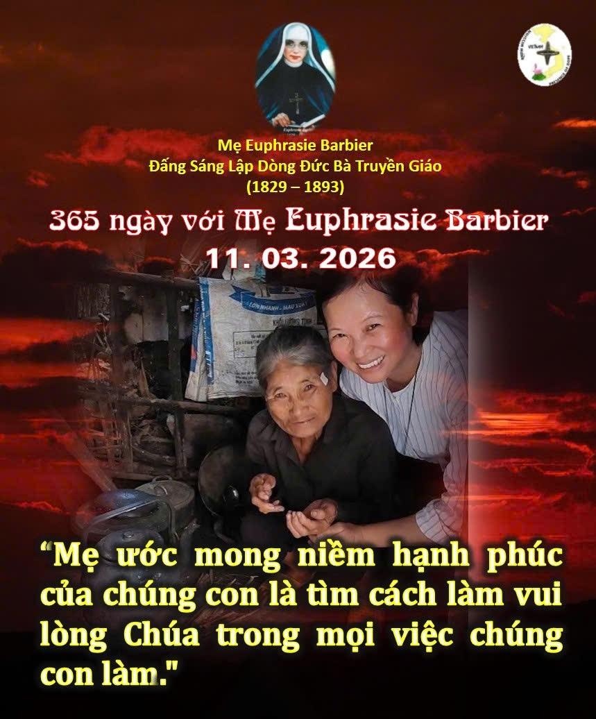 LỜI MẸ LẬP DÒNG ĐỨC BÀ TRUYỀN GIÁO 11-03