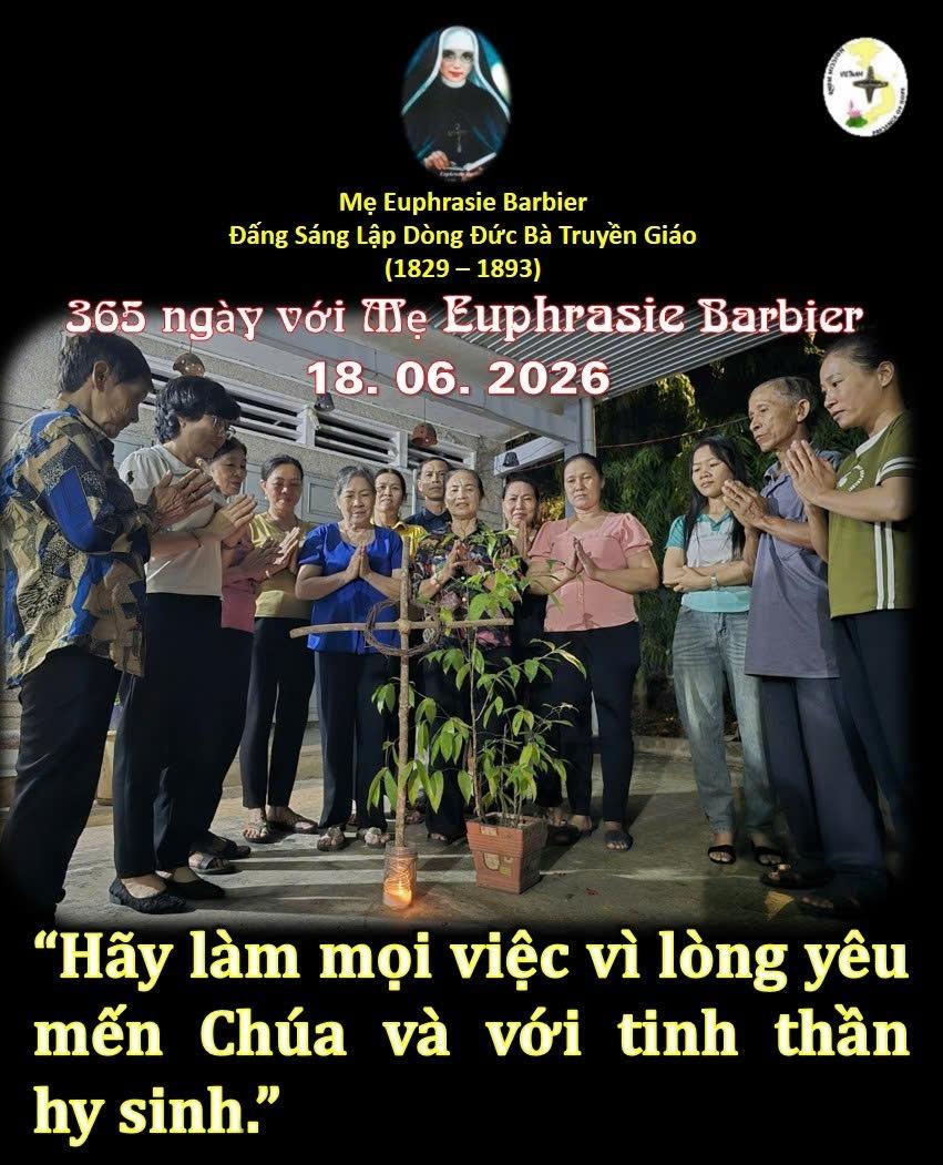 LỜI MẸ LẬP DÒNG ĐỨC BÀ TRUYỀN GIÁO 18-06