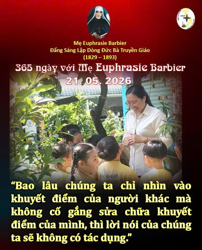 LỜI MẸ LẬP DÒNG ĐỨC BÀ TRUYỀN GIÁO 21-05