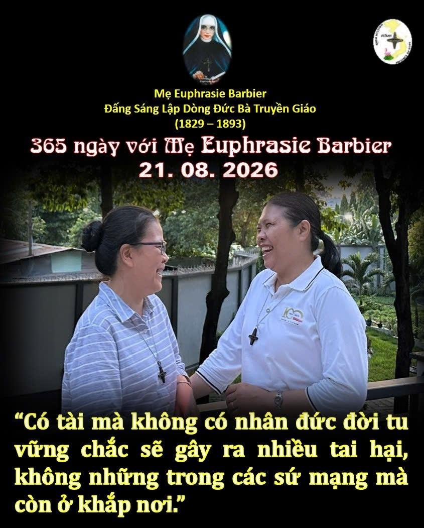 LỜI MẸ LẬP DÒNG ĐỨC BÀ TRUYỀN GIÁO 21-8