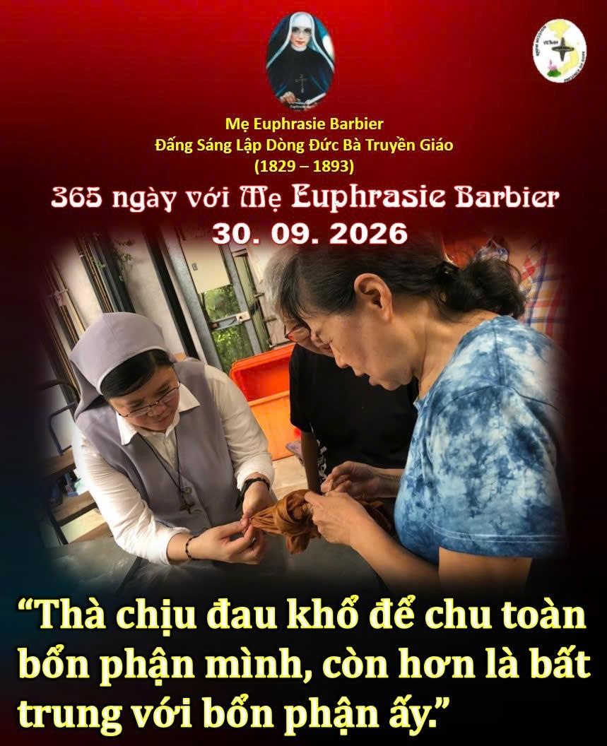 LỜI MẸ LẬP DÒNG ĐỨC BÀ TRUYỀN GIÁO 30-9
