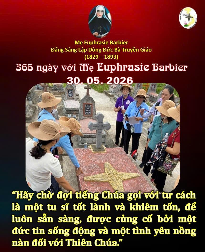 LỜI MẸ LẬP DÒNG ĐỨC BÀ TRUYỀN GIÁO 30-05