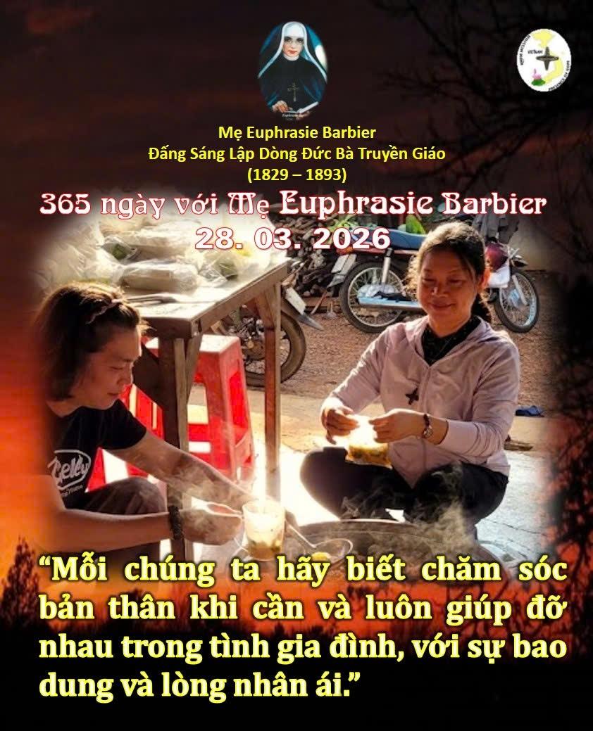 LỜI MẸ LẬP DÒNG ĐỨC BÀ TRUYỀN GIÁO 28-03