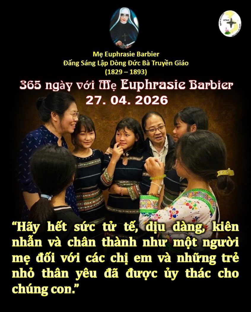 LỜI MẸ LẬP DÒNG ĐỨC BÀ TRUYỀN GIÁO 27-04