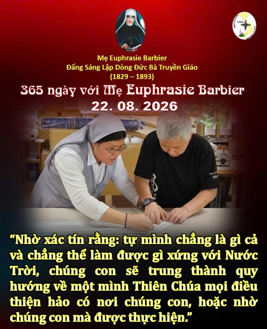LỜI MẸ LẬP DÒNG ĐỨC BÀ TRUYỀN GIÁO 22-8