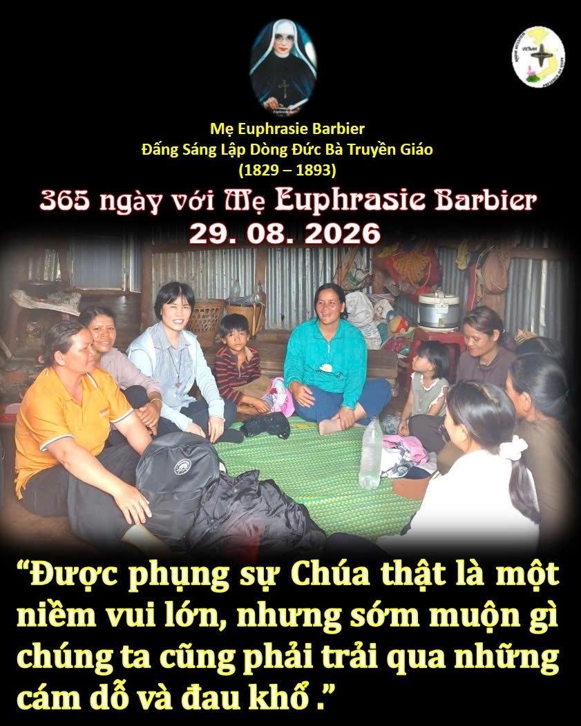 LỜI MẸ LẬP DÒNG ĐỨC BÀ TRUYỀN GIÁO 29-8