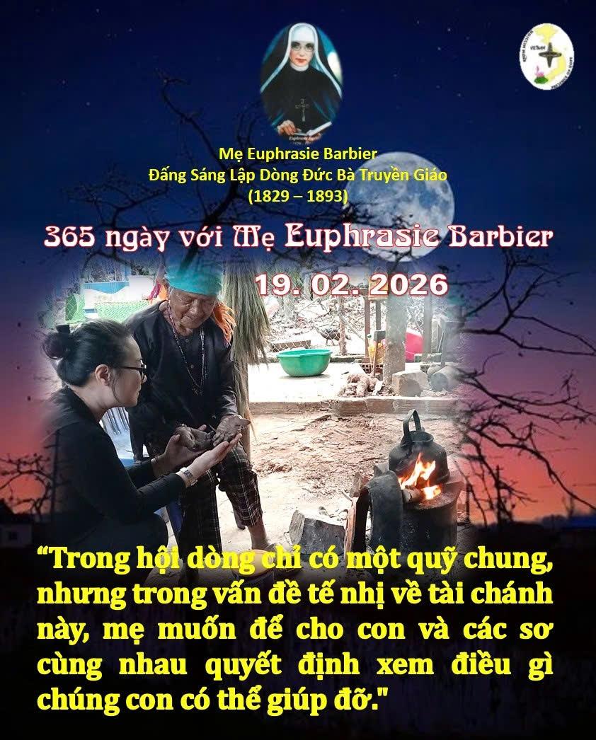 LỜI MẸ LẬP DÒNG ĐỨC BÀ TRUYỀN GIÁO 19 - 02