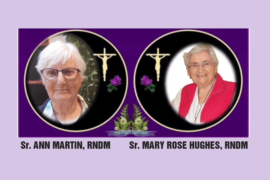 AI TÍN SR ANN MARTIN, RNDM VÀ SR MARY ROSE HUGHES, RNDM