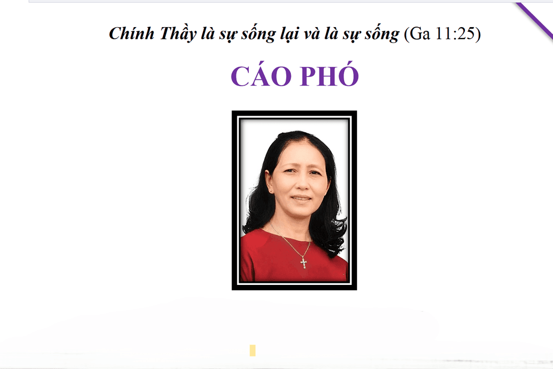 BÀ CỐ TÊRÊSA MARIA VŨ THỊ QUỲ (VŨ THỊ LAN)
